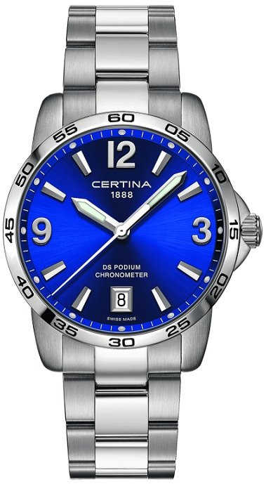 שעון לגבר סרטינה CERTINA C034.451.11.047.00 כסוף לוח כחול
