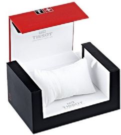 שעון לגבר טיסו TISSOT T91142851 לוח שחור צהוב רצועה שחורה צהובה