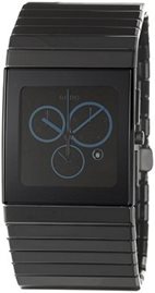 שעון לגבר יוקרתי ראדו RADO R21714202 קרמי שחור מלבני לוח שחור